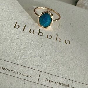 bluboho Apatite mood ring